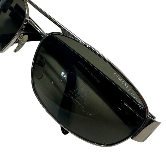 Armani Exchange A|X AX032/S Silver Rectangle Sunglasses Shades 62 120 UV 400 - Picture 2 of 11